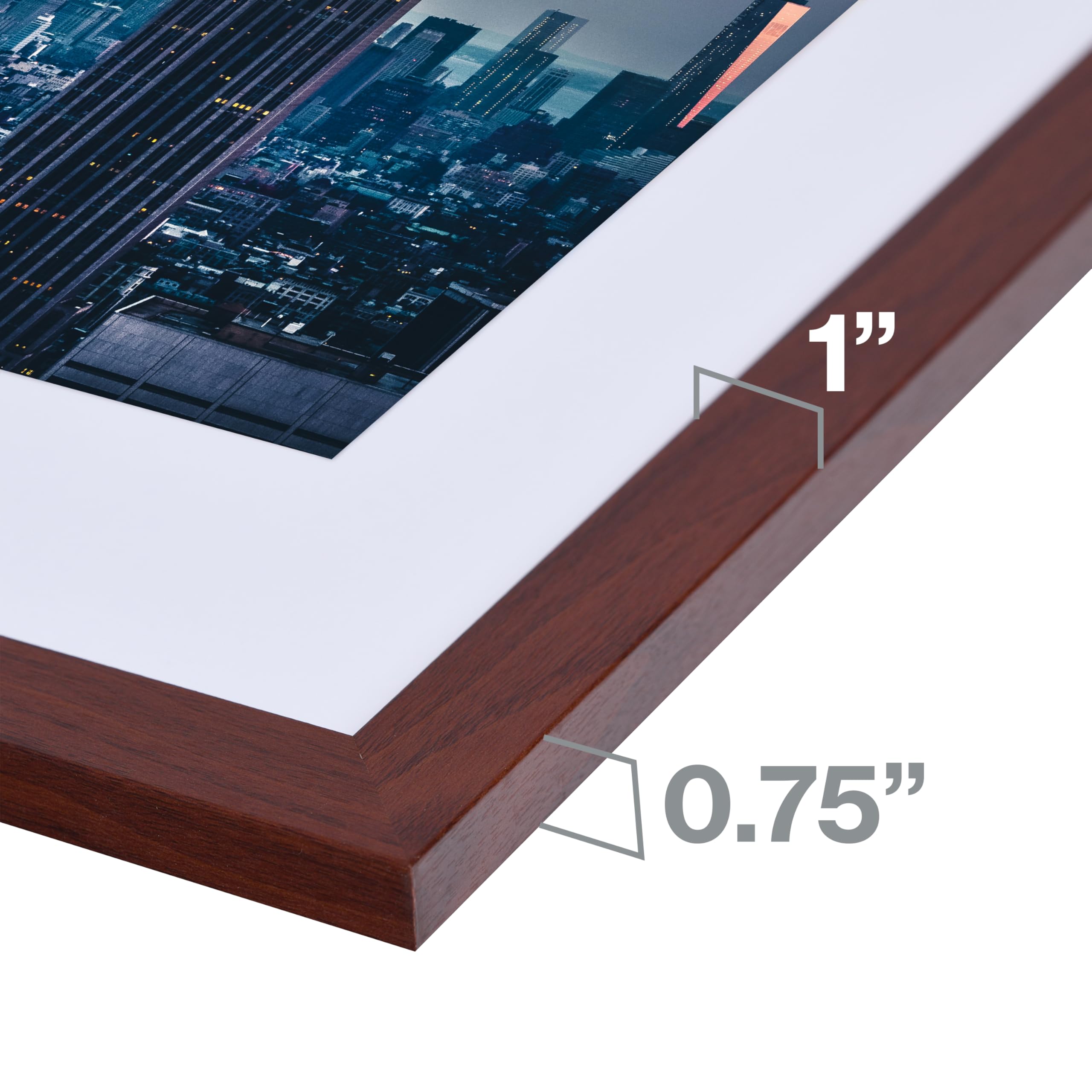 Amazon.com - Frame Amo 16x24 Walnut Brown Picture Frame with 11.5